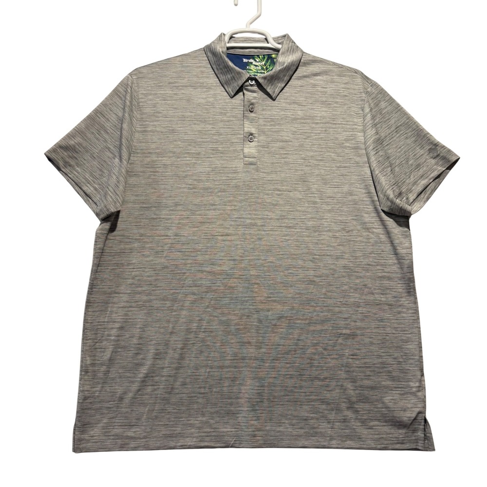 Birdie & Bound Mens Gray Heathered Short Sleeve Golf Polo Shirt Size XL‎ - Picture 2 of 6